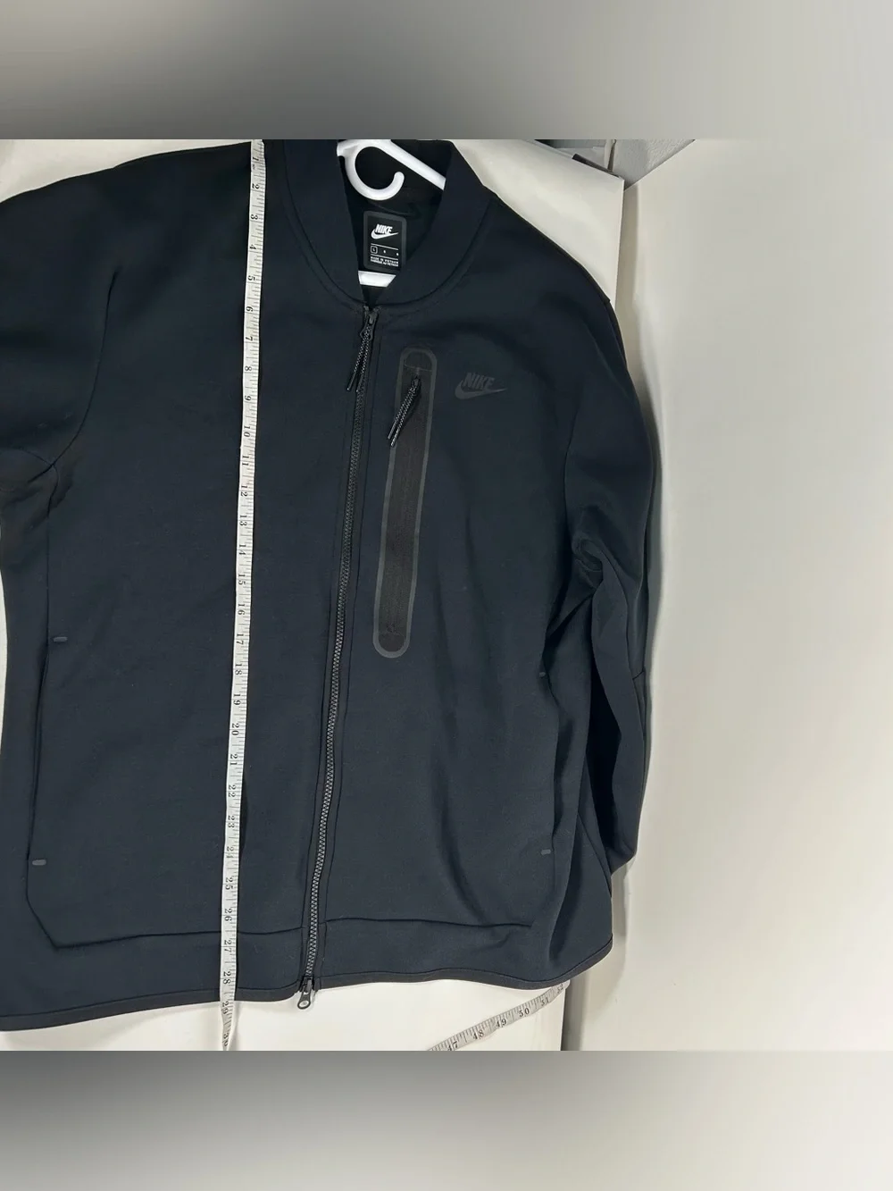 Nike Sportswear Tech Fleece Full Zip Bomber Jacket Black Men’s Large FB8008-010 - Picture 7 of 7